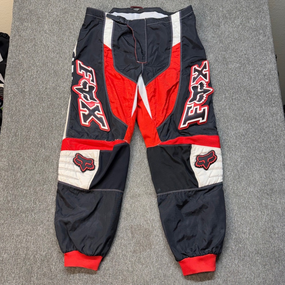 Fox Racing Honda Motocross Pants Mens 40 Red Black White Riding Gear